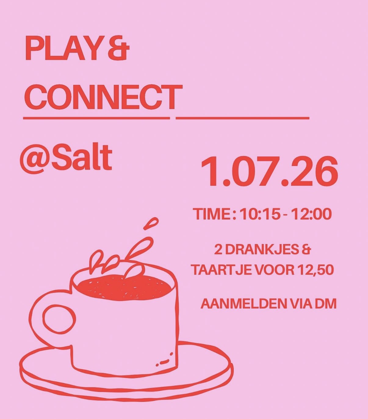 Poster Play & Connect bij Salt